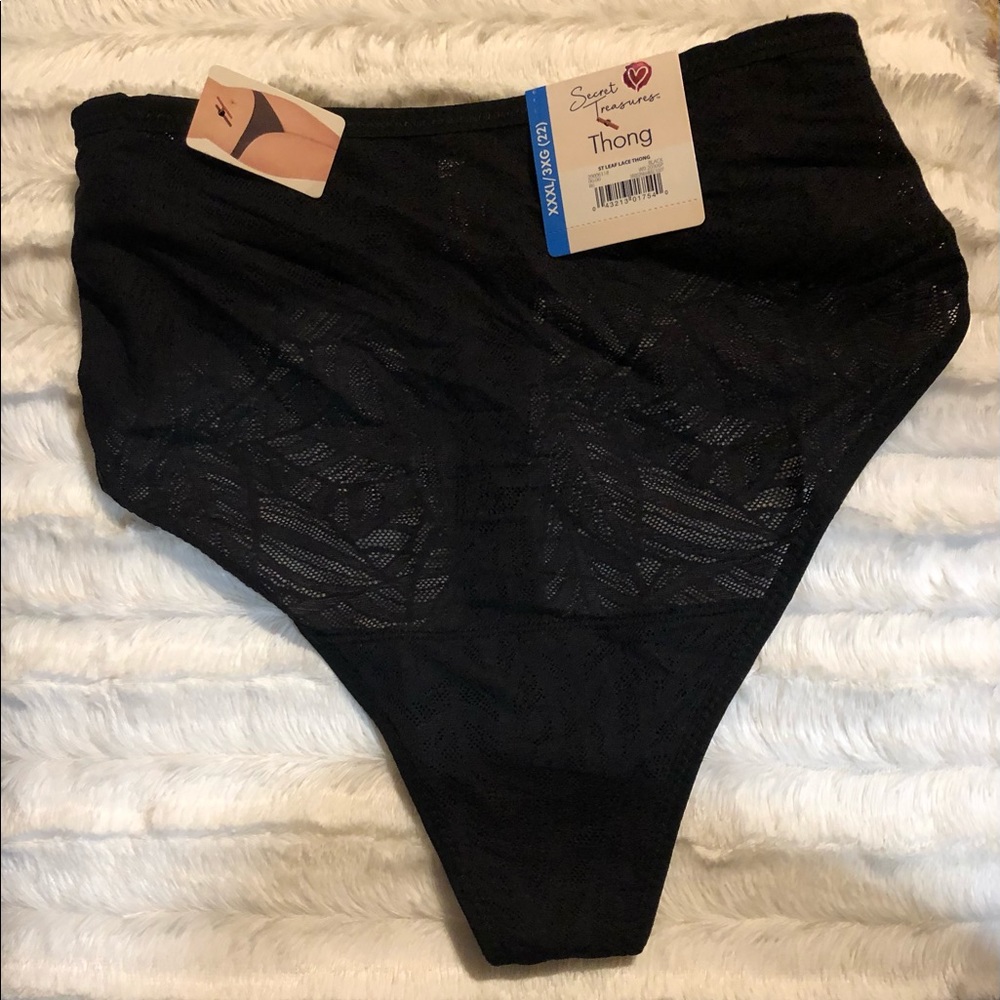 Cute Black Lace Thong Panties